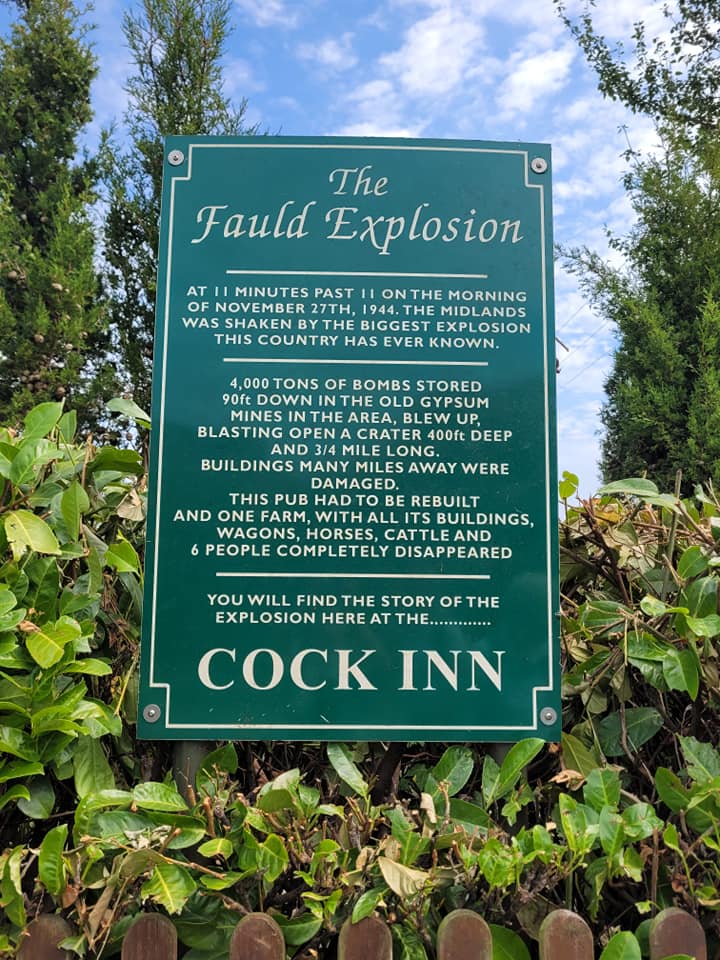 Fauld Crater sign